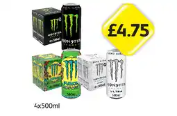 Londis Monster Energy, Punch, Ultra offer