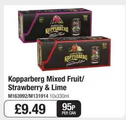 Makro Kopparberg Mixed Fruit/Strawberry & Lime offer