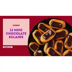 Iceland Iceland 12 Mini Chocolate Eclairs 140g offer