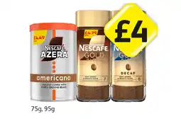Londis Nescafe Azera Americano, Nescafe Gold, Decaf offer