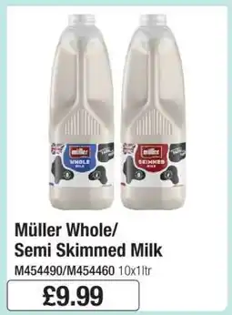 Makro Müller Whole/Semi Skimmed Milk offer