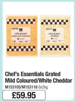 Makro Chef’s Essentials Grated Mild Coloured/White Cheddar offer