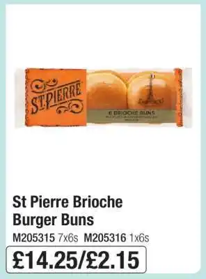 Makro St Pierre Brioche Burger Buns offer