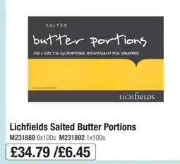 Makro Lichfields Salted Butter Portions offer