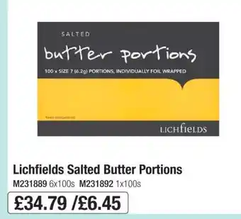 Makro Lichfields Salted Butter Portions offer