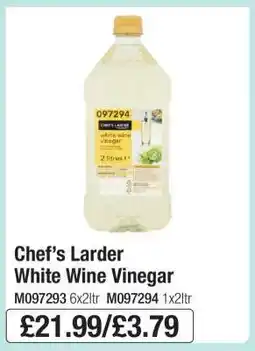 Makro Chef’s Larder White Wine Vinegar offer