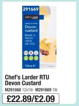 Makro Chef’s Larder RTU Devon Custard offer
