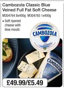 Makro Cambozola Classic Blue Veined Full Fat Soft Cheese offer