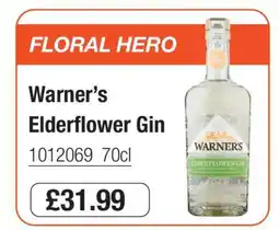 Makro Warner’s Elderflower Gin offer