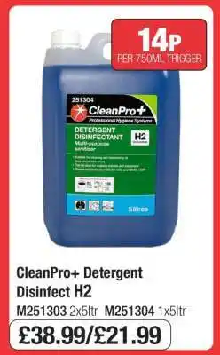 Makro CleanPro+ Detergent Disinfect H2 offer