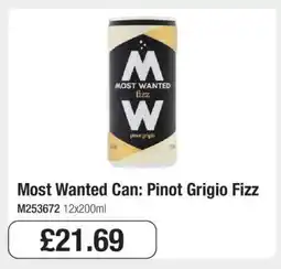 Makro Most Wanted Can: Pinot Grigio Fizz offer