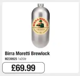 Makro Birra Moretti Brewlock offer