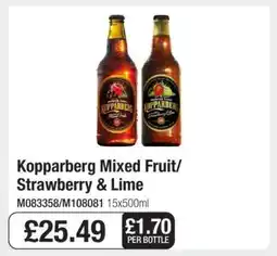Makro Kopparberg Mixed Fruit/Strawberry & Lime offer