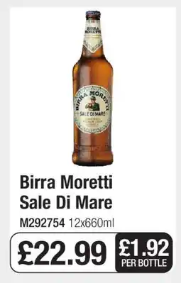 Makro Birra Moretti Sale Di Mare offer