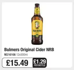 Makro Bulmers Original Cider NRB offer