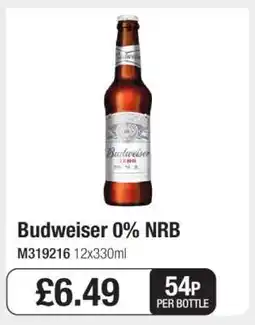 Makro Budweiser 0% NRB offer