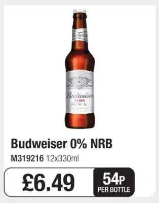 Makro Budweiser 0% NRB offer