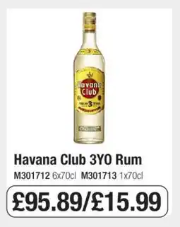Makro Havana Club 3YO Rum offer