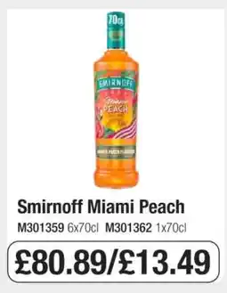 Makro Smirnoff Miami Peach offer