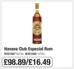 Makro Havana Club Especial Rum offer