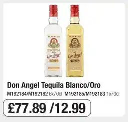 Makro Don Angel Tequila Blanco/Oro offer