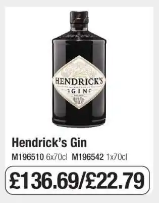 Makro Hendrick’s Gin offer