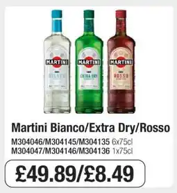 Makro Martini Bianco/Extra Dry/Rosso offer