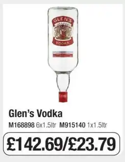 Makro Glen’s Vodka offer