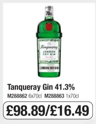 Makro Tanqueray Gin 41.3% offer