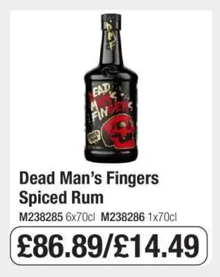 Makro Dead Man’s Fingers Spiced Rum offer