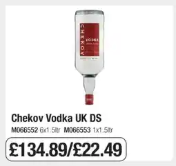 Makro Chekov Vodka UK DS offer