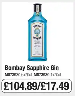Makro Bombay Sapphire Gin offer