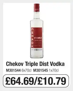 Makro Chekov Triple Dist Vodka offer