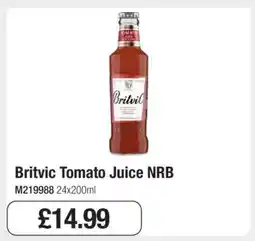 Makro Britvic Tomato Juice NRB offer
