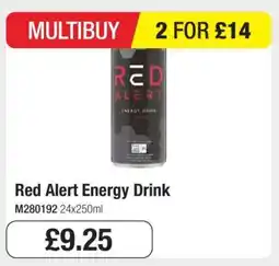 Makro Red Alert Energy Drink offer
