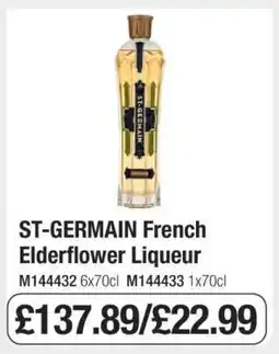 Makro ST GERMAIN French Elderflower Liqueur offer