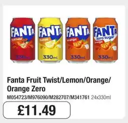 Makro Fanta: Fruit Twist/Lemon/Orange/Orange Zero offer