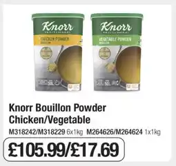 Makro Knorr Bouillon Powder Chicken/Vegetable offer