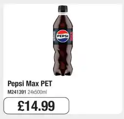 Makro Pepsi Max PET offer