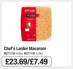 Makro Chef’s Larder Macaroni offer