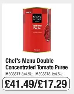 Makro Chef’s Menu Double Concentrated Tomato Puree offer