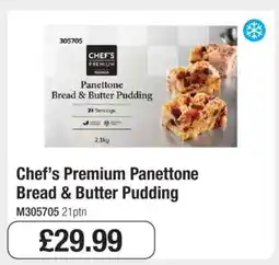 Makro Chef’s Premium Panettone Bread & Butter Pudding offer