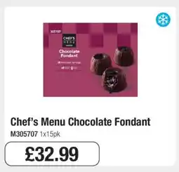 Makro Chef’s Menu Chocolate Fondant offer