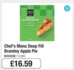 Makro Chef’s Menu Deep Fill Bramley Apple Pie offer