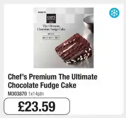 Makro Chef’s Premium The Ultimate Chocolate Fudge Cake offer