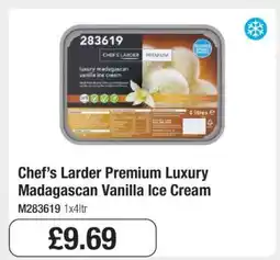 Makro Chef’s Larder Premium Luxury Madagascan Vanilla Ice Cream offer