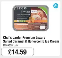 Makro Chef’s Larder Premium Luxury Salted Caramel & Honeycomb Ice Cream offer