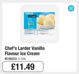 Makro Chef’s Larder Vanilla Flavour Ice Cream offer
