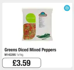 Makro Greens Diced Mixed Peppers offer