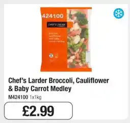 Makro Chef’s Larder Broccoli, Cauliflower & Baby Carrot Medley offer